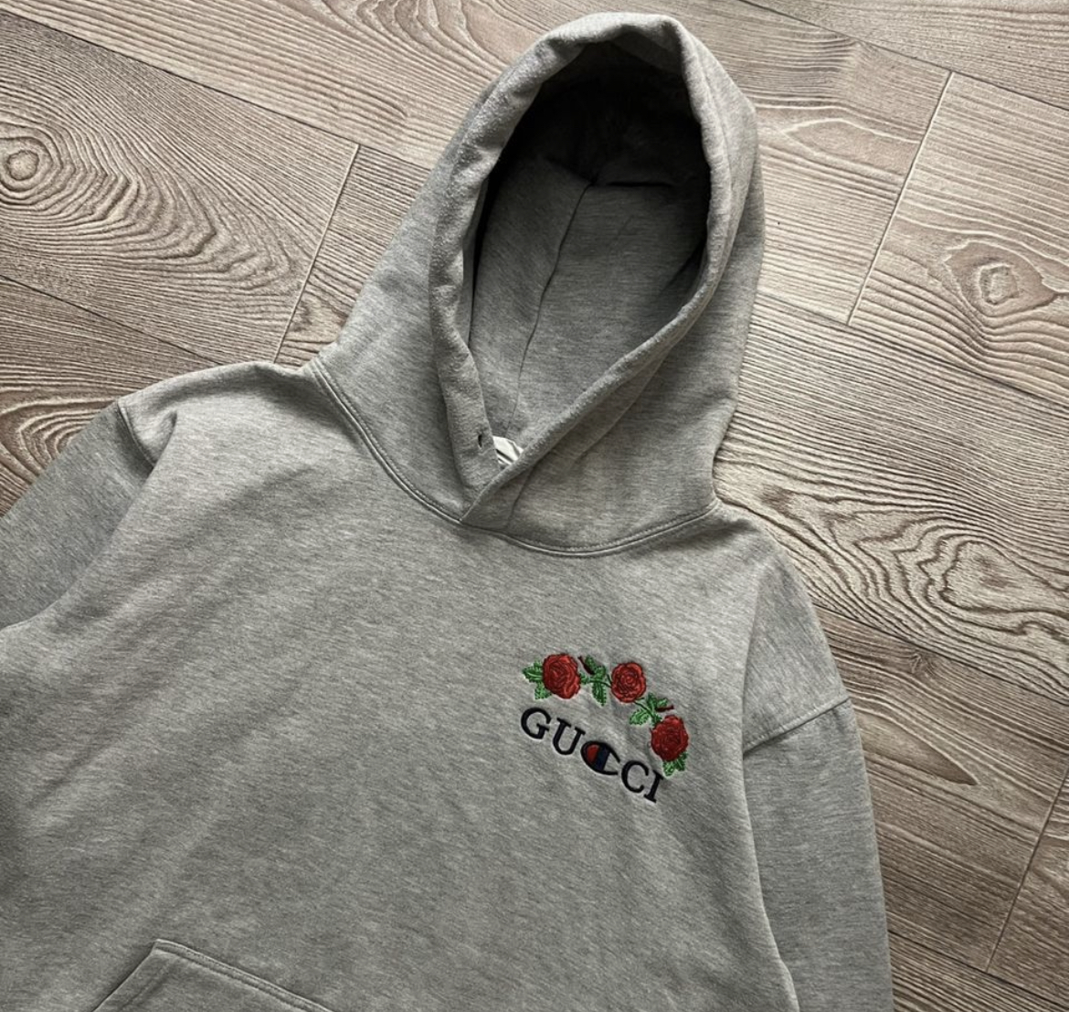 Gucci champion shop hoodie original