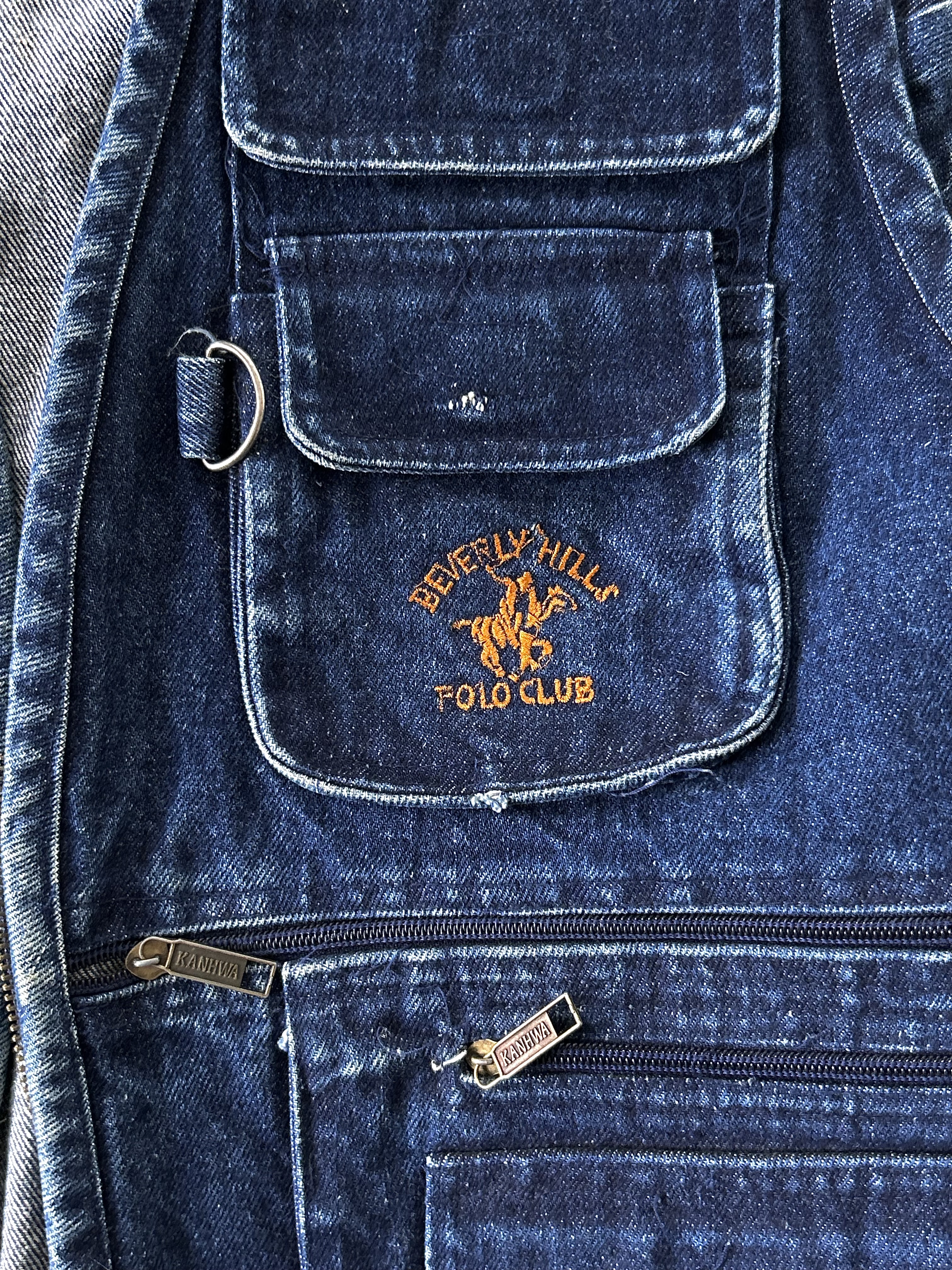 Beverly Hills Polo Club denim vintage vest