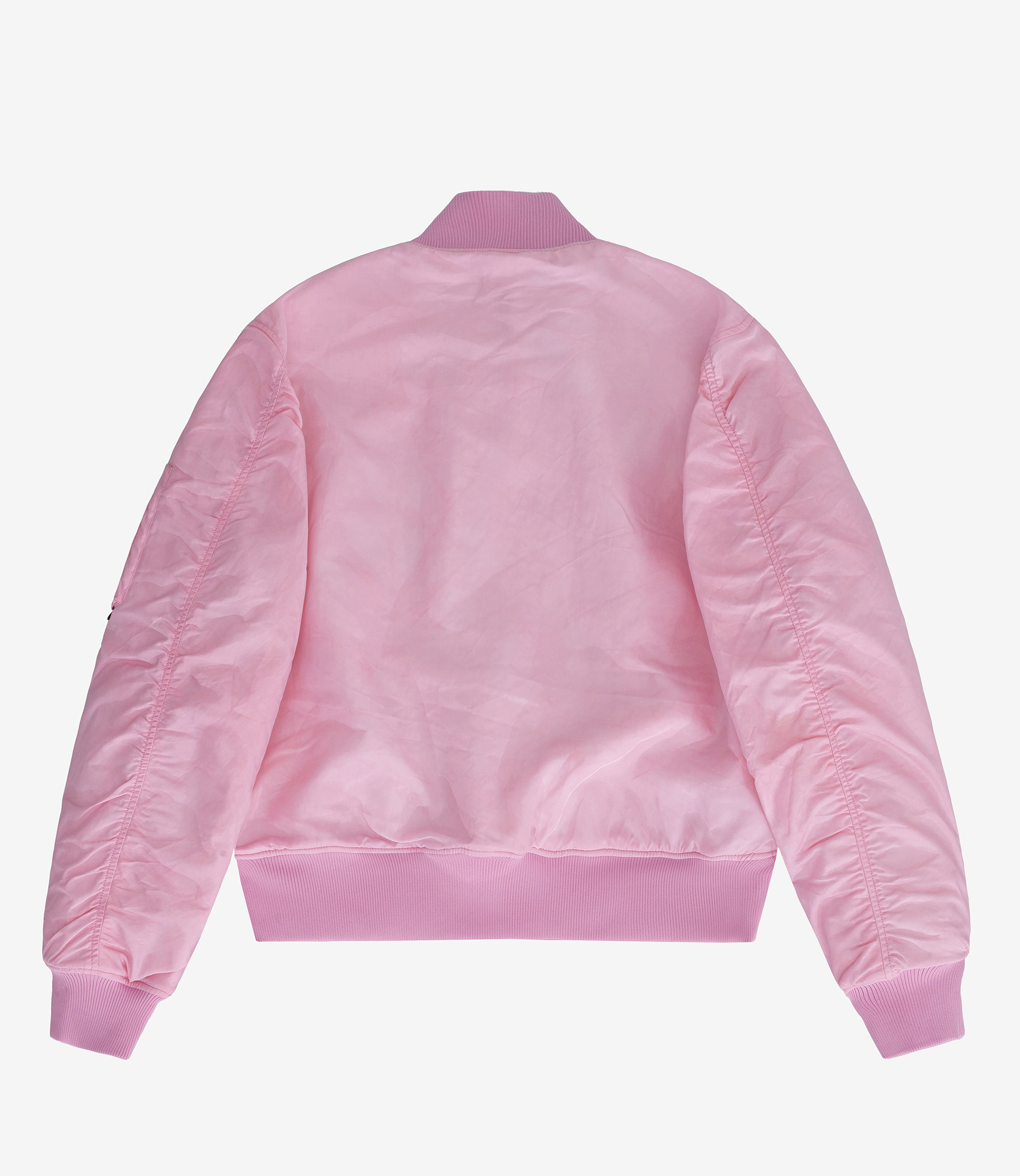 Dyed Nylon Bomber Pink